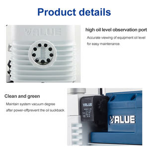 VRI-2 220V 250W 1.4CFM High HVAC Zweistufige zweistufige Kühlung Mini Drehs chieber Luft AC Vakuumpumpe für Klimaanlage - Product Image 4