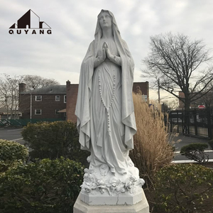 Estatuas Religiosas Talladas a Mano de Tamaño Real para Proyectos de Iglesias QUYANG, Estatua de la Sagrada Familia de Mármol, Escultura de Jardín - Product Image 6