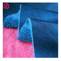 Impression numérique personnalisée, tissu en denim coupe-vent à 3 couches, tissu extensible, tissu softshell à motifs
