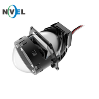 Carlitek H4 H7 9005 9006 Projecteur de Lumière 2,5 Pouces MINI Auto Bi LED Projecteur Lentille Phare 90W 6000k 25000LM Ampoules LED HID