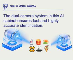 เครื่องหยอดเหรียญอัตโนมัติแบบ24/7สำหรับสำนักงานคว้า N Go อาหารและเครื่องดื่ม Ai Visual โลหะตู้เย็นตู้หยอดเหรียญอัจฉริยะ SDK - Product Image 5