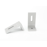 Système de montage de panneaux solaires SECARE, support en aluminium en forme de L, modèle argenté SECARE-B89 pour panneaux solaires