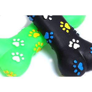 Güzel köpek kemik şekli vinil Pet oyuncak çiğnemek dayanıklı diş temizleme Pet kemik oyuncak - Product Image 3