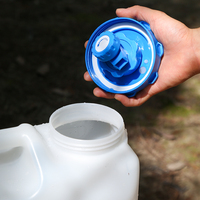 Seau à eau carré d'extérieur de 11-12-15 litres, en PE de qualité alimentaire, avec robinet et couvercle, conteneur d'eau pour le camping, réservoir d'eau