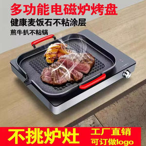 กระทะย่างหินไมแฟนสไตล์เกาหลี กระทะย่างเทปปันยากิแบบไม่ติดกระทะ มัลติฟังก์ชั่น ไร้ควัน พกพาสะดวก ทำความสะอาดง่าย - Product Image 2