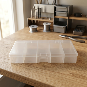 Boîte en plastique à 5 compartiments DK-207 |   Boîte de rangement en plastique - Product Image 3