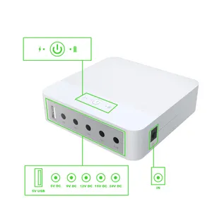 Hot wgp mini ups 6 output port dc ups usb 5v 9v 12v 24v 1A pengisian tenaga surya mini ups untuk router wifi