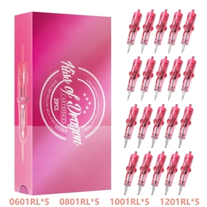 XNET Rosa 20pz 0601RL 0801RL 1001RL 1201RL Aghi per Cartucce Tattoo Misure Miste per SMP PMU Trucco Permanente Labbra Sopracciglia Corpo - Product Image 1