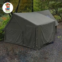 Tente familiale gonflable à double couche, imperméable, résistante aux intempéries, toutes saisons, protection solaire, configuration rapide, une chambre.