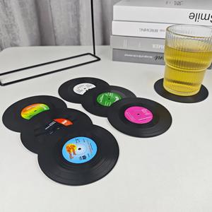 Posavasos de Plástico Personalizados, Posavasos para Bebidas Personalizados al por Mayor, Posavasos Promocionales con Forma de <span class=keywords><strong>CD</strong></span>, Regalos Personalizados Ecológicos - Product Image 4