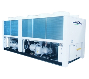 เครื่องทำความเย็นแบบสกรูอุตสาหกรรมแบบกำหนดเองได้ พร้อมสารทำความเย็น R-410A กำลังทำความเย็น 180-1050 กิโลวัตต์ มอเตอร์ทำความร้อนและความเย็น - Product Image 1