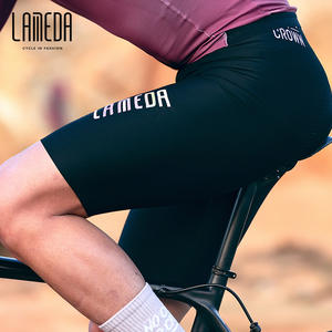 Pantaloncini da Ciclismo Imbottiti LAMEDA Personalizzati per Uomo, <span class=keywords><strong>Shorts</strong></span> da Bici Senza Cuciture Traspiranti, Abbigliamento da Ciclismo ODM, Pantaloni Aderenti da Bicicletta da Strada - Product Image 1