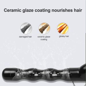 Bigoudi en céramique portable avec conception à bulles rapide <span class=keywords><strong>Fer</strong></span> à friser à chaleur électrique Nouvelle gourde Baguette à friser rapide - Product Image 3