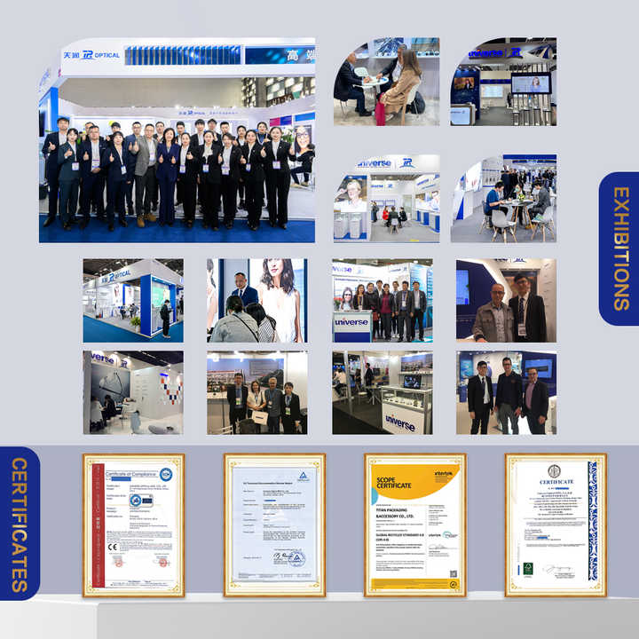 Anti Blue Universe Alta calidad 1,56 HMC Blue Cut Lentes Blue Light Cut