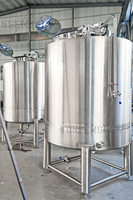 Cuve de mélange sanitaire automatique avec agitateur à vis en acier SUS304, capacité de broyage pour système de brassage de bière artisanale