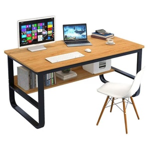 Table d'ordinateur en bois moderne en gros avec étagère pour la maison et le bureau, meubles écologiques et durables - Product Image 1