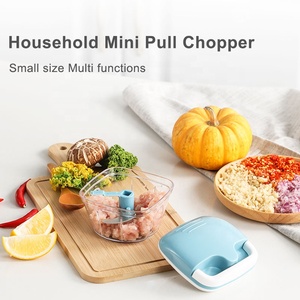 Mini kéo tay máy xay sinh tố và an toàn Rau cắt thép không gỉ Nhà Bếp Đồ dùng thiết lập Hướng dẫn sử dụng thực phẩm Chopper Bộ vi xử lý - Product Image 3