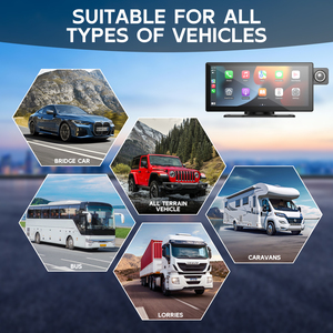 9 Inch Portable Multimedia <strong>Player</strong> with Carplay GPS Navigation Bluetooth Universal Linux OS DVD TV MP3/CD <strong>Player</strong> Car Play Screen - Product Image 3