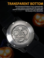 Montre à cadran Joker avec indicateur de jour/nuit, heure et minute, entièrement personnalisable, automatique, mécanique, pour homme, OEM