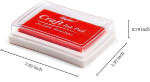 Benutzer definierte Clean Touch Finger abdruck Stempel Stempel Pad Druckfarbe Set für 15Color Craft Ink Pad für Stempel Papier Holz Stoff - Product Image 2