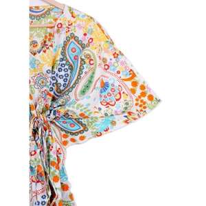 Nuevo Vestido Kaftan de Algodón con Estampado a Mano, Estilo Floral Maxi Talla Grande, Regalos de Invierno, Ropa de San Valentín a Excelente Precio - Product Image 2