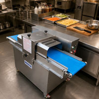 Nouvelle machine à découper la viande congelée à haute efficacité, trancheuse à viande de bœuf, lame en acier inoxydable, épaisseur réglable, motorisée automatique