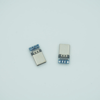 Échantillon gratuit Type-c Male2P/4P Stretch PD Fast Charge 100W avec Mark Chip C Connector Plug 24p Type-c Connector
