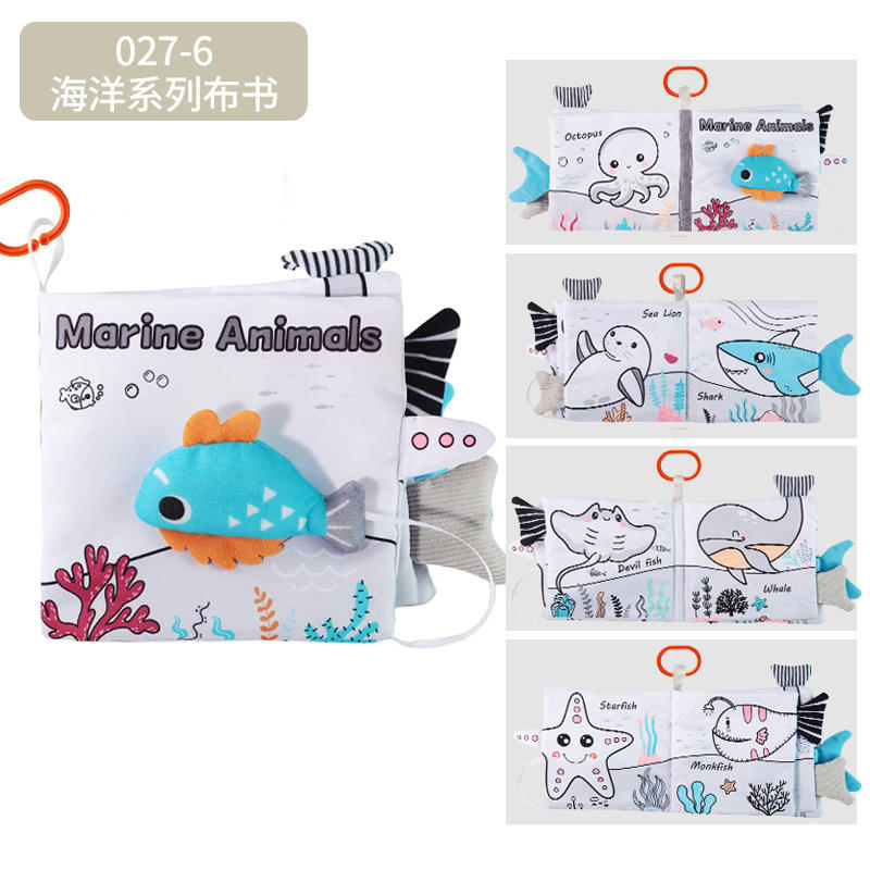 Livre en tissu série marine