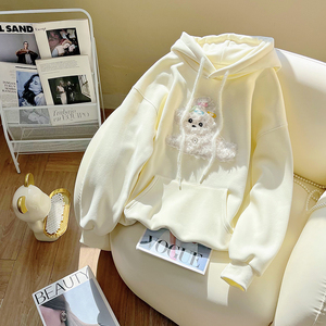 <span class=keywords><strong>Sweat</strong></span> à <span class=keywords><strong>capuche</strong></span> en jersey d'hiver de haute qualité, anti-rétrécissement, en peluche, pour chien, coupe ample et décontractée - Product Image 5