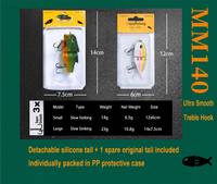 Nouvelle leurre artificielle Aotuo, multi-segments, colorée, double hameçon, petit swimbait 60mm pour la pêche au bar et à la perche