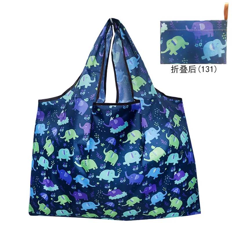 Tùy Chỉnh In Nhiệm Vụ Nặng Nề Mở Rộng Gấp Tote Túi Lớn Tái Sử Dụng 210D Polyester Có Thể Gập Lại Hàng Tạp Hóa Mua Sắm Túi