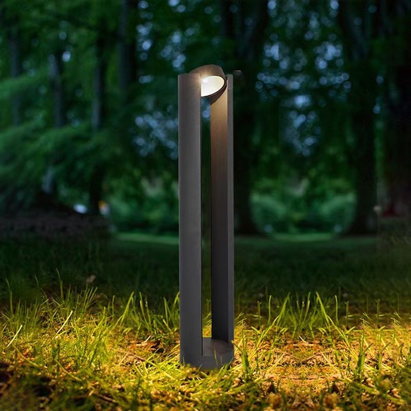 60cm 80cm Waterproof Garden Light Landscape Pathway Highlight Modern LED Bollard Post Light Outdoor LED Lawn Light