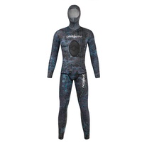 Kustom 3/5mm baju selam Spearfishing Yamamoto lapisan Titanium Neoprene tahan lama pakaian selam bebas