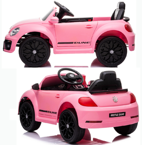 Escarabajo-coche eléctrico para niños, juguete de coche de 12V, color rosa - Product Image 3