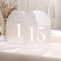 Numéros de table en acrylique personnalisés/Numéro de table de mariage en acrylique pour bricolage/Signe de mariage de numéros de table en acrylique