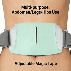 Masajeador Abdominal Eléctrico de Doble Disco con Cinturón de Calor Ajustable, Reduce la Celulitis y la Grasa Abdominal, Mejora la Digestión y el <span class=keywords><strong>Estreñimiento</strong></span> - Product Image 1
