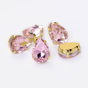 Griffe larme cristal pierre <span class=keywords><strong>Strass</strong></span> diamant verre goutte forme coudre sur <span class=keywords><strong>strass</strong></span> avec griffe pour bricolage maquillage robe de mariée - Product Image 4