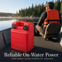 Réservoir de carburant marin portable 12L 24L en HDPE, bidon de gaz externe pour moteur de bateau