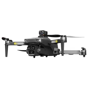 Drone mainan fotografi udara HD 2024, Motor tanpa sikat tiga sumbu Gimbal pengembalian GPS aliran optik penahan ketinggian Remote Control