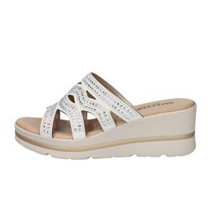 Sandales compensées pour femme Valleverde, argent, talon de 6 cm, taille 38 - Product Image 1