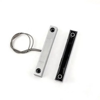 Sensor Kontak Pintu Gerbang Logam Magnet Neodymium Tahan Air/Tahan Cuaca, Saklar Magnetik, Alarm Strobo, Tipe Normally Closed
