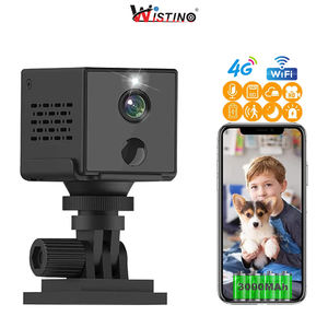 كاميرا صغيرة لاسلكية من Wistino بدقة 3 ميغا بيكسل للرؤية الليلية بالألوان مع إنذار وتوصيل كاشف للحركة كاميرا 4G للأمن الداخلي - Product Image 1