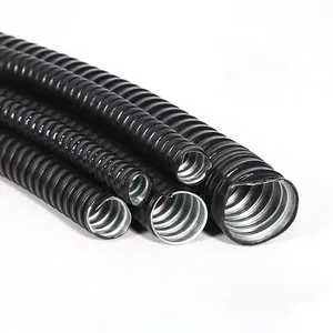High Temperature Casing PVC Cable Casing Galvanized Steel With Corrugated Pipe Metal Hose Plastic Coated