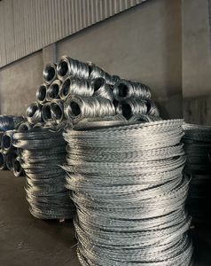 Fil <span class=keywords><strong>barbelé</strong></span> galvanisé en spirale avec clips en acier inoxydable, fil concertina anti-corrosion pour la sécurité des clôtures de frontières - Product Image 3