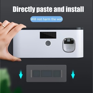 ที่วางแปรงสีฟันติดผนัง 5 ช่อง พร้อมเครื่องจ่ายยาสีฟันอัตโนมัติ ฆ่าเชื้อโรคสำหรับครอบครัว - Product Image 2