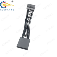 Automobile 17 broches mâle vers femelle adaptateur câble de prise d'alimentation câblage complet pour faisceau d'autoradio