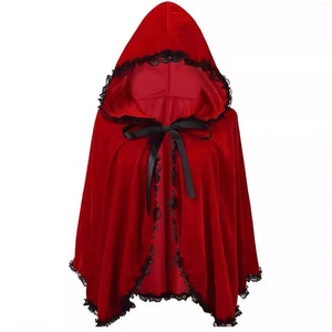Nouvelle cape de Cendrillon, cape à capuche avec bordure en dentelle pour <span class=keywords><strong>spectacle</strong></span> de Noël et cosplay - Product Image 5