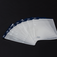 Givré ziplock livre mylar les sacs de savon usines de plastique zip sacs en plastique opaque boutique t-shirt emballage avec du ruban adhésif