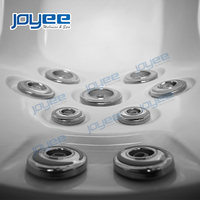 Xuan JOYEE — ballon d'extérieur pour 6 personnes adultes, grand carré en bois, bain d'hydro massage, tourbillon, baignoire, spa