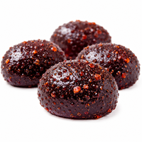 Bonbons piquants personnalisés en gros, saveur cassis, bonbons chili gommeux, halal, virals TikTok, directement de l'usine